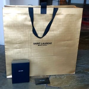 Authentic Rodeo Drive Saint Laurent paper bag and box